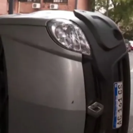 Fuerte choque y vuelco en Saavedra: cinco personas resultaron heridas