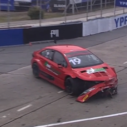 TC2000: el duro choque que provocó bandera roja en la segunda práctica en el callejero