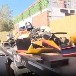 Irreconocible: así quedó el auto de Galeano después de su fortísimo accidente en La Plata