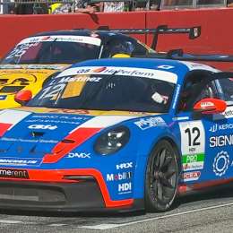 Porsche Carrera Cup Italia: Luciano Martínez avanzó en la carrera del sábado en Imola