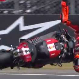 MotoGP: impactante accidente de Marc Márquez en la carrera Sprint de Le Mans