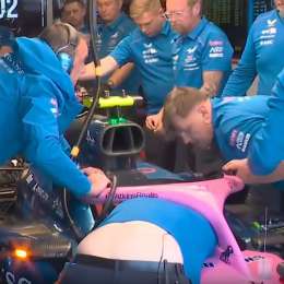 F1: ¡Nadie descansa! Los mecánicos de Alpine están metidos de lleno en el auto de Colapinto