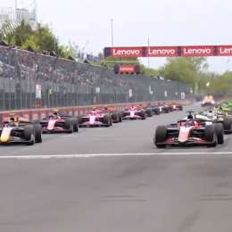 F2: Nico Varrone pudo sortear la largada y avanzó en el comienzo de la carrera en Canadá