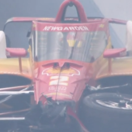 500 Millas de Indianápolis: fuerte choque de Newgarden contra el paredón