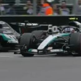 F1: ¡Casi se tocan! Así fue la intensa lucha entre Russell y Antonelli