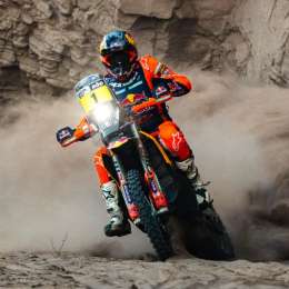 Desafío Ruta 40: Daniel Sanders no dio tregua y consiguió su primer triunfo en Motos; Luciano Benavides fue 4°