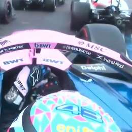 F1: Colapinto sufrió un toque de Alonso en la áspera relargada del GP de Mónaco