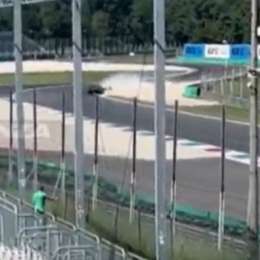 F1: así fue el momento en el que Ugochukwu chocó el Alpine durante las pruebas en Monza