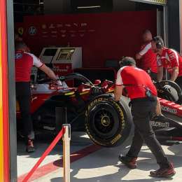 F1: Charles Leclerc y Ferrari son los primeros en recorrer el flamante circuito de Madring