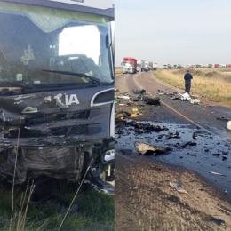 Tragedia en la Ruta 33: retiraron una camioneta, chocaron de frente contra un camión y murieron