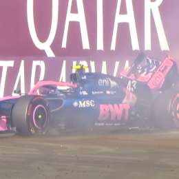 F1: Colapinto perdió el control de su Alpine y protagonizó un fuerte accidente en la FP2 de Hungría