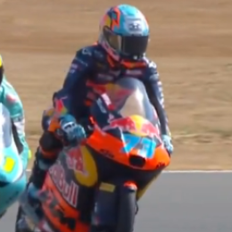 Moto3: así fue la extraordinaria maniobra de Perrone para subir al podio en Silverstone