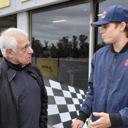 Moto3: Valentín Perrone visitó las obras del Gálvez