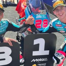 Moto3: Morelli brilló y se subió al podio en Aragón, con Perrone en el octavo lugar