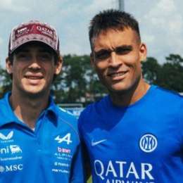 ¡Reunión albiceleste! Colapinto visitó a Lautaro Martínez en la previa al GP de Italia