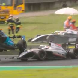 Fuego y un auto por los aires en el brutal accidente de la Fórmula 3 en Monza