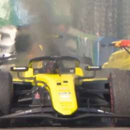 Dürksen ganó en Monza y su auto se prendió fuego instantes después