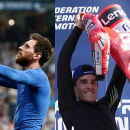MotoGP: la celebración estilo Messi de Marc Márquez cuando triunfó en Misano 2025