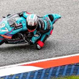 Morelli protagonizó una sorprendente remontada en Austria para ser 8° y Perrone fue 12° en Moto3