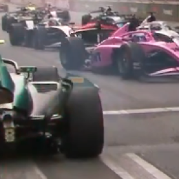 Caos en la Fórmula 2: así fue la accidentada largada de la Carrera Sprint en Bakú