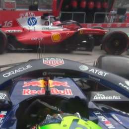 El casi choque entre Leclerc y Hadjar en la FP2 del GP de Malasia