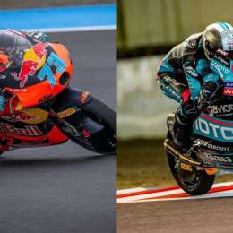 Perrone y Morelli completaron la difícil carrera de Moto3 en Motegi con un P14 y P18