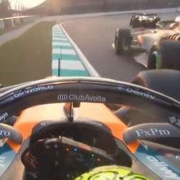 Norris se olvidó de frenar y se despistó durante el Safety Car en el GP de Malasia