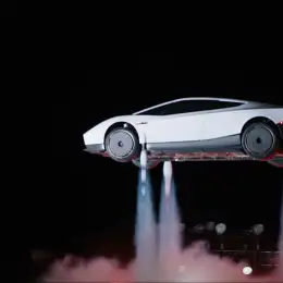 Tesla presentó un auto que puede volar y sorprendió con una increíble demostración