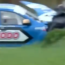 Fuerte despiste de Tadei en el segundo ensayo del TC Pick Up en La Plata