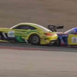 El toque que provocó la sanción al auto de Max Verstappen y lo obligó a remontar en la GT World Challenge Europe