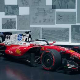 Ferrari presentó una decoración especial para Hamilton y Leclerc en el GP de Estados Unidos