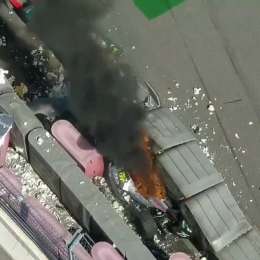 Tremendo accidente y fuego en la Fórmula 2