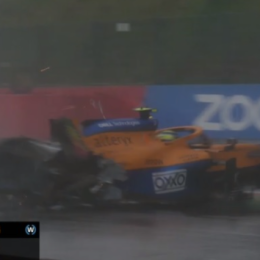 Fuerte accidente de Norris en Spa-Francorchamps