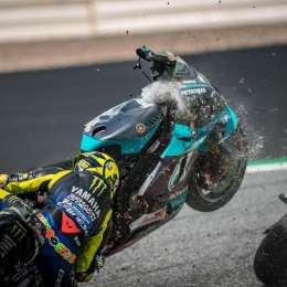Rossi y una importante reflexión tras el accidente en Austria