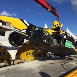 Fuerte accidente de Vicino en Potrero de los Funes