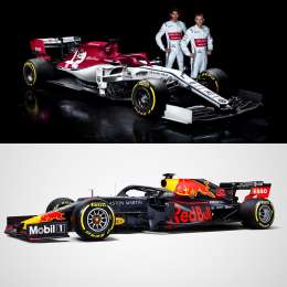 Los colores verdaderos de Red Bull y Alfa Romeo