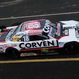 Angelini con el mejor tiempo del segundo entrenamiento