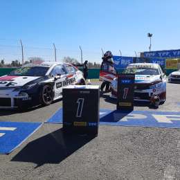 Los protagonistas del podio del Súper TC2000 en Paraná