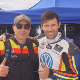 El argentino que correrá el primer Mundial de Flat Track