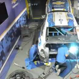 La reconstrucción del auto de Canapino