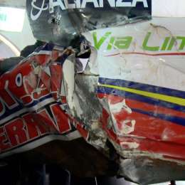 Fuerte golpe contra la pared