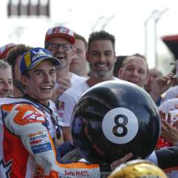 Márquez metió la bola 8