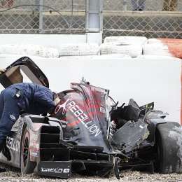 Bruno Senna se accidentó y sufrió la fractura del tobillo