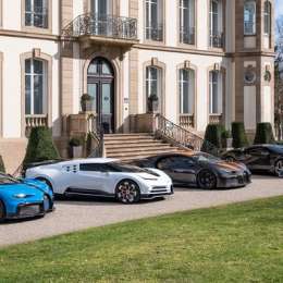 La increíble muestra de modelos Bugatti