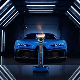 Máquina de afeitar inspirada en una Bugatti