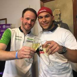 Canapino, Aguirre y la fiesta de los campeones 