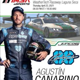 Canapino y Santero correrán hoy en la IMSA iRacing Pro Series