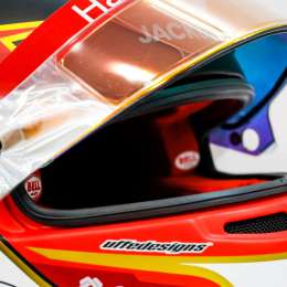 El flamante casco protector debutó en Barcelona