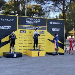 Colapinto subió al podio en la carrera sabatina