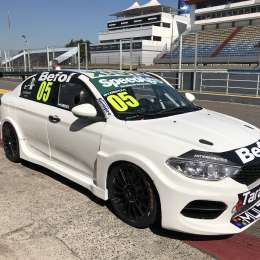 El podio del domingo para la Fiat Competizione en San Juan